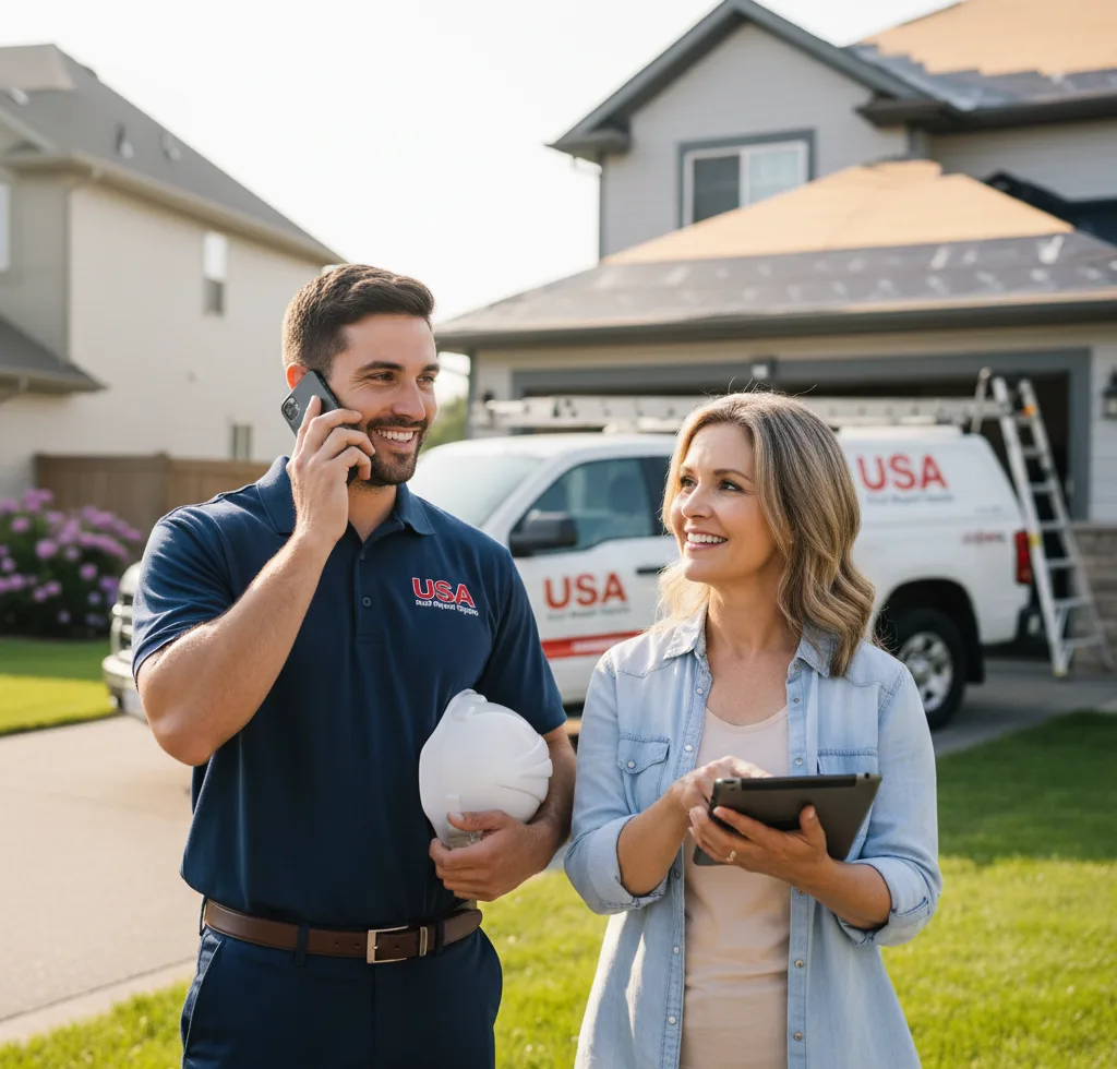 USA Roof Repair Experts customer support in Delco
